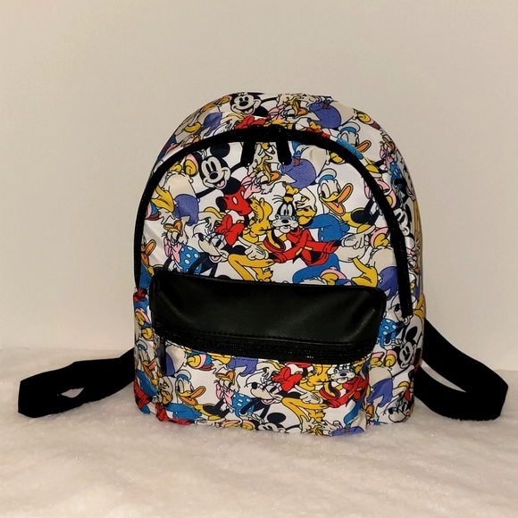 Mickey Mouse Other - NWT Disney Mickey Mouse Party and Friends Multi-Color Print Mini Backpack Unisex